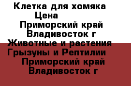 Клетка для хомяка › Цена ­ 4 000 - Приморский край, Владивосток г. Животные и растения » Грызуны и Рептилии   . Приморский край,Владивосток г.